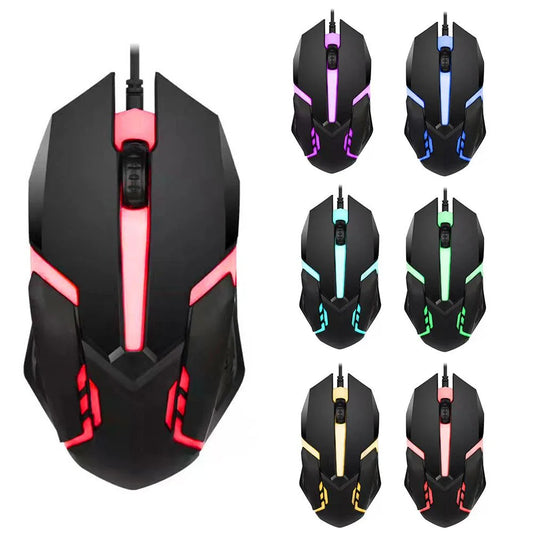 Wired Gaming Mouse LED Laptops PC Computers Optical S8 Mice Computer