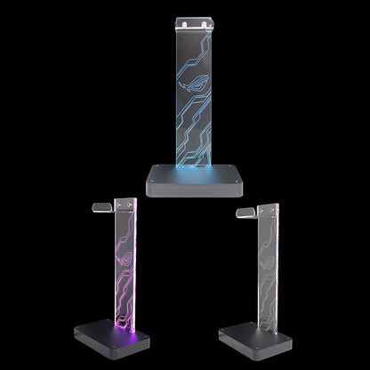 ARGB RGB Headset Bracket Headphone Holder Transparent Earphone Stand 5V3PIN AURA SNC ROG Symphony Customization MOD