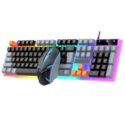 RGB PC Gaming Keyboard Mouse & Headset Set LED Gamer Bundle Mechanical Kits 4IN1