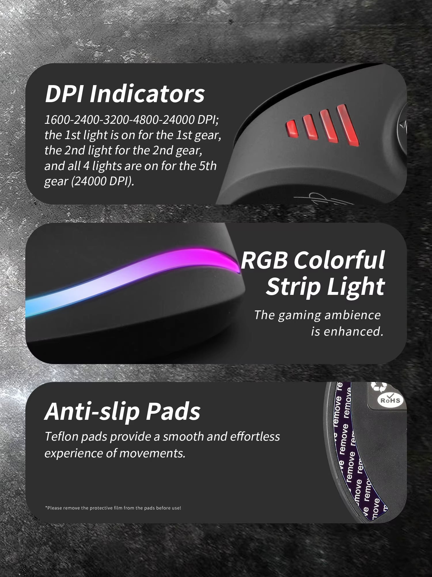 Wired Wireless Vertical Mouse with Jostik Gaming Mouse Rgb Backlit Programmable Button 24000DPI Ergonomic Mice for Mac Windows