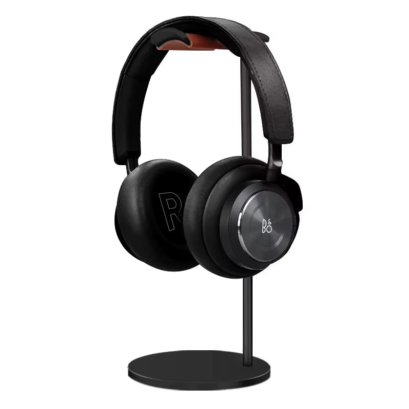 Curved Aluminum Headphone Stand Rack Sturdy Metal Gaming Headset Earphone Holder Hanger with Solid Base for Table Desk Display